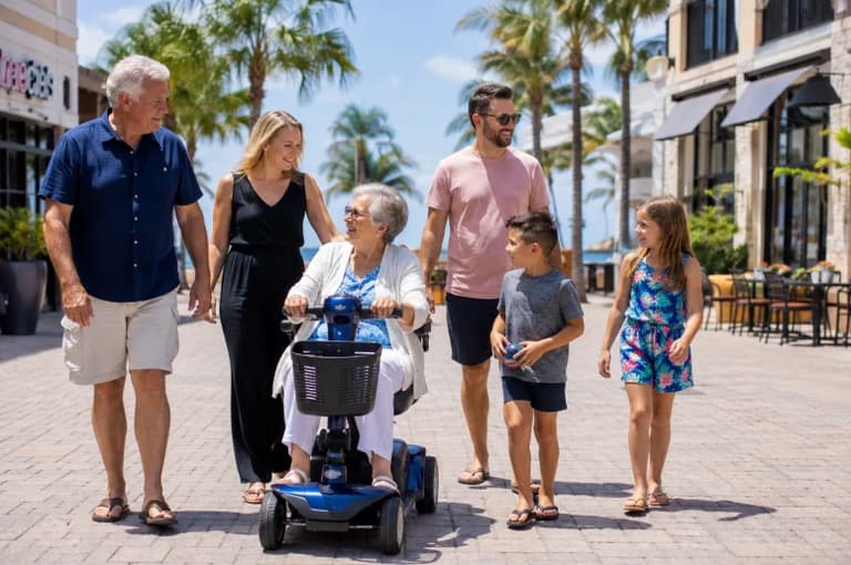 Scooters & wheelchairs for family trips