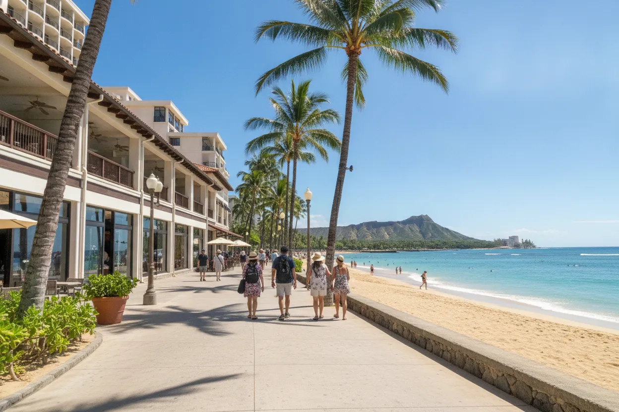 Waikiki Beach Stroll