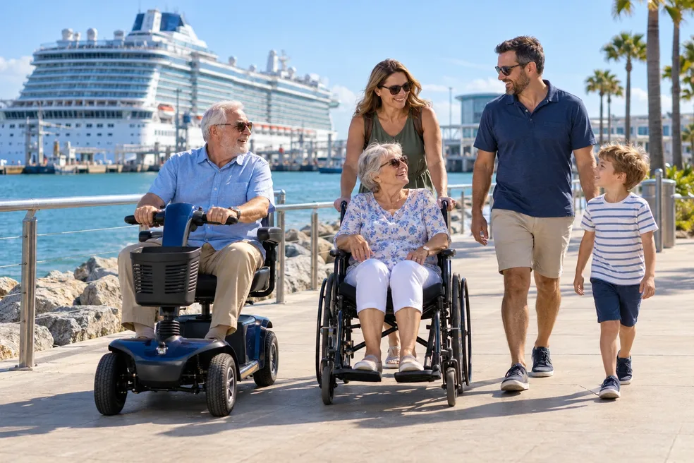 Accessible family cruise day at Port Canaveral