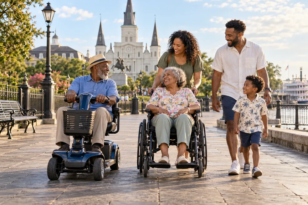 Generations along Jackson Square