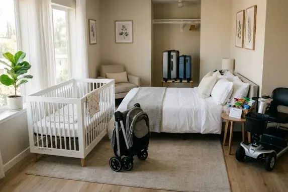 Crib, stroller, and baby gear rental delivered to Airbnb and vacation rental stay