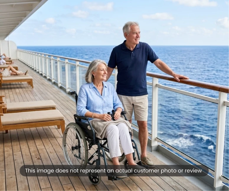 Customer using Cadeira de rodas padrão ultraleve