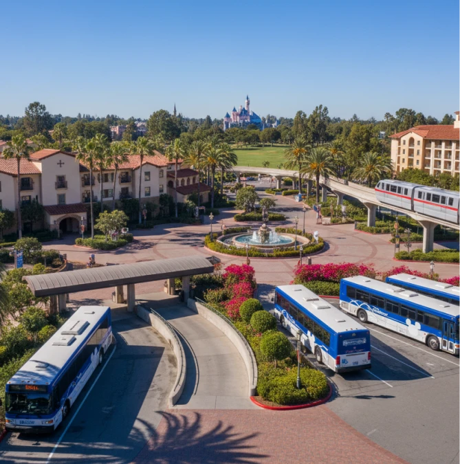 Resort common areas & transportation paths