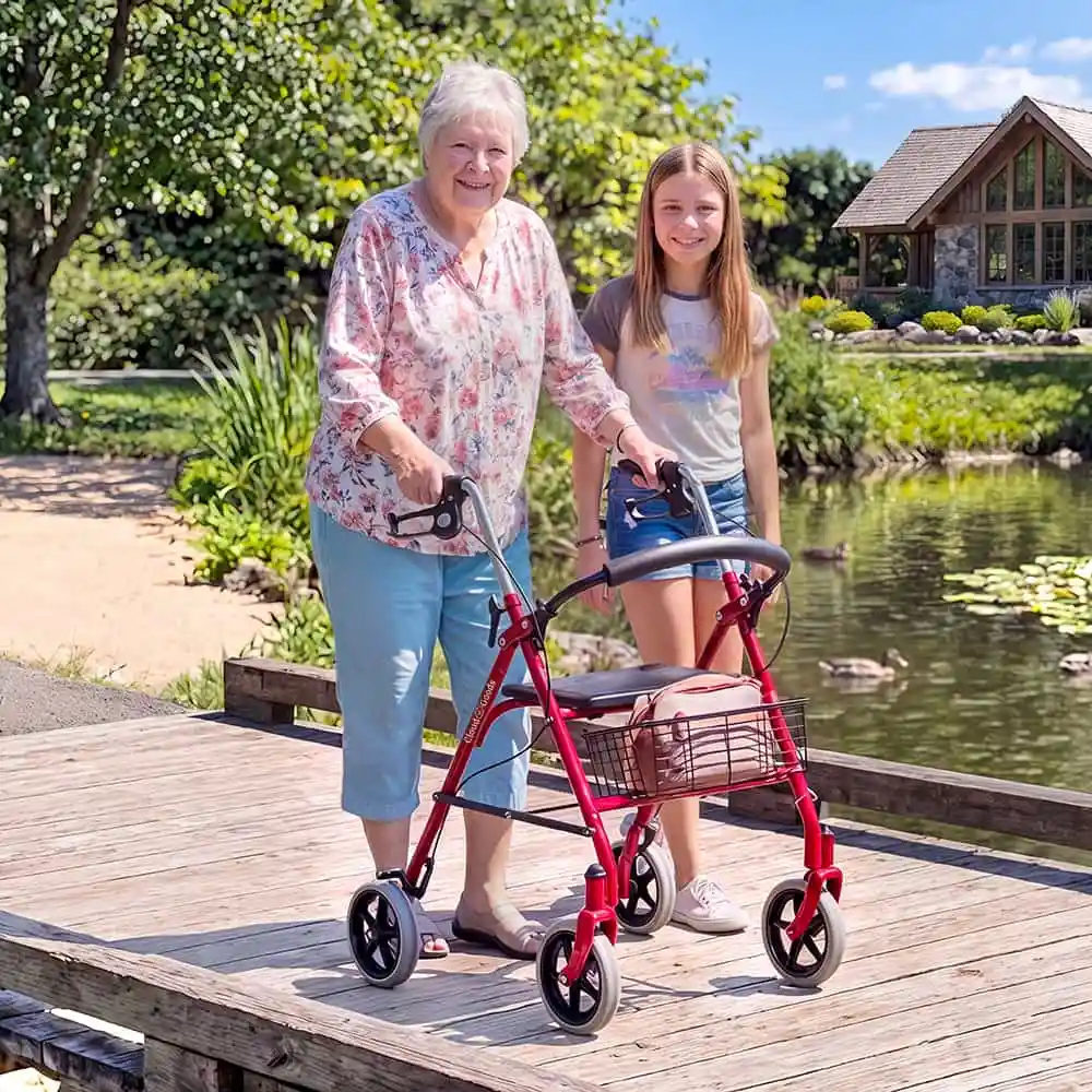 Andador Rollator (com todos os recursos)