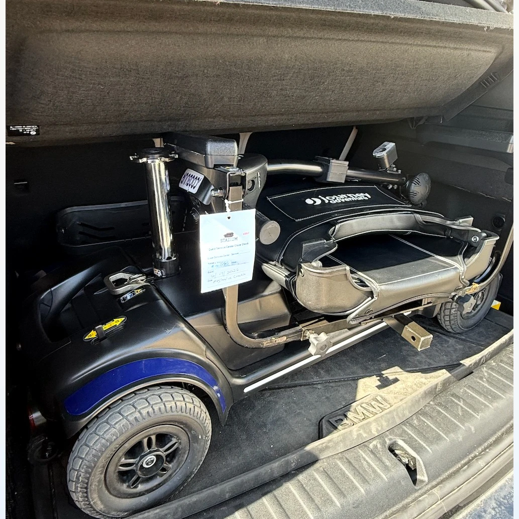 Customer using Heavy Duty Mobility Scooter
