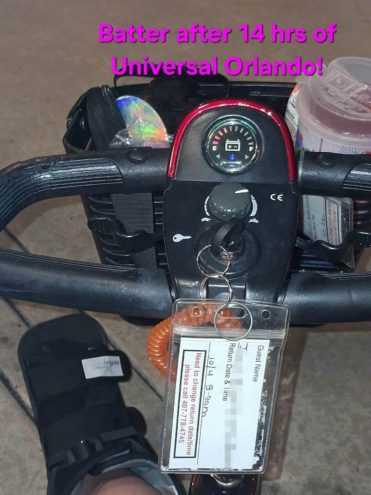 Customer using Ultra Light Mobility Scooter