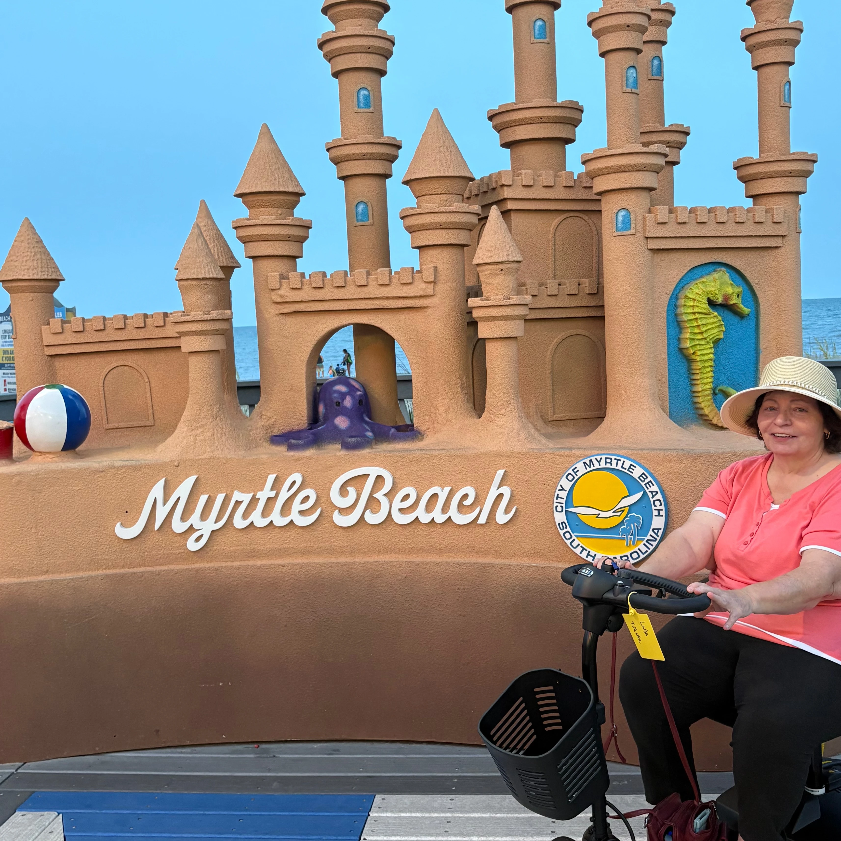 Customer using Lightweight Mobility Scooter
