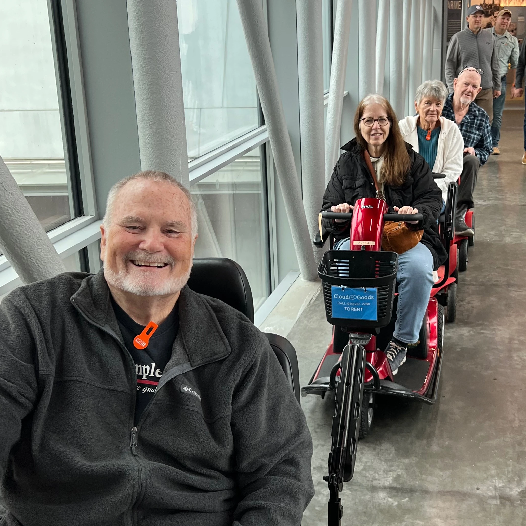 Customer using Heavy Duty Mobility Scooter