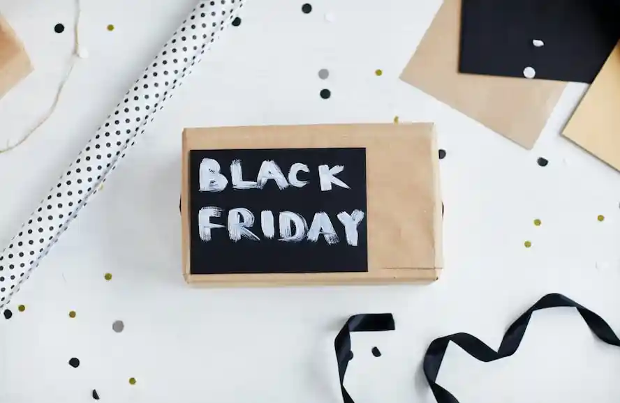Black friday written on board - Cloud of Goods