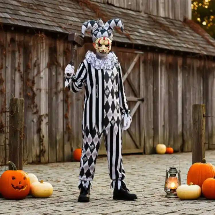 Evil Harlequin Costume rental 